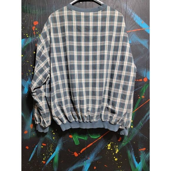VTG A.M. Player Plaid Winderbreaker Jacket SZ XL #053 - Picture 3 of 3